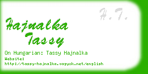 hajnalka tassy business card